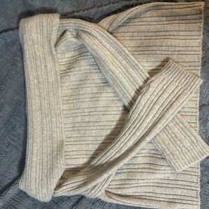 Wild Fable Beige Off The Shoulder Sweater